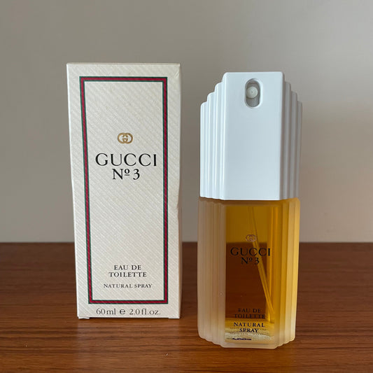 Vintage perfume Rare unused Gucci no.3 eau de toilette 60ml unused no.7005