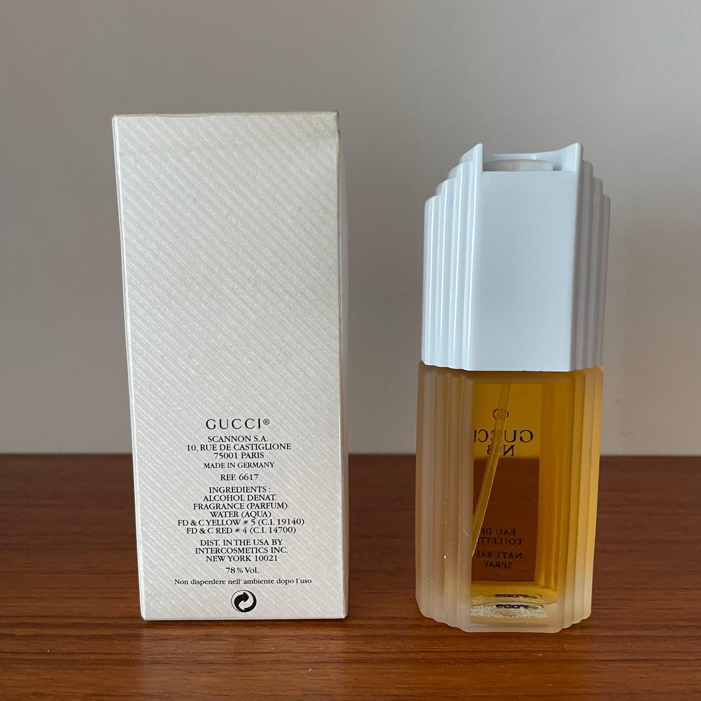 Vintage perfume Rare unused Gucci no.3 eau de toilette 60ml unused no.7005