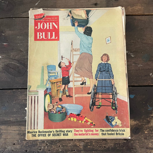 Vintage John Bull November 30th 1937 Magazine. Paper Ephemera