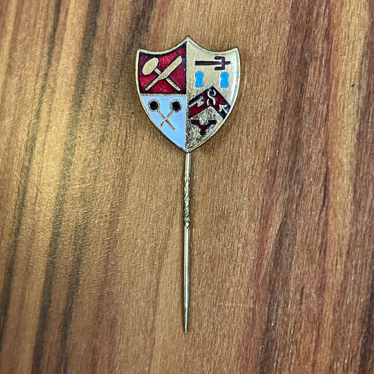 Vintage Enamel Crest J Pinches London Stick Pin