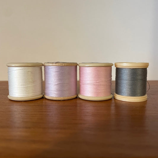 Threads Vintage Job Lot Sylko x4 Multicoloured Sewing Threads