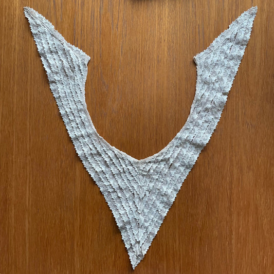 Collar Vintage Detachable Large Cream Frill Lace Scallop
