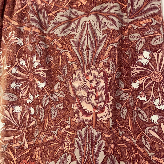 Vintage Honeysuckle Fabric Curtain Panel by William Morris