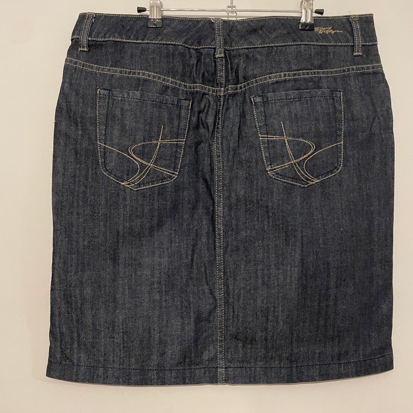 Denim Skirt Mid Length Tommy Hilfiger Dark Wash Size 18