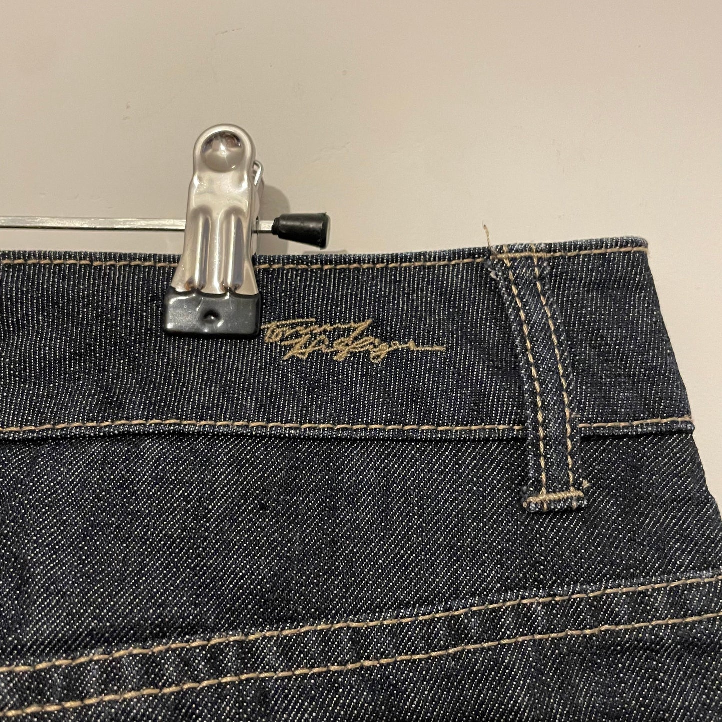 Denim Skirt Mid Length Tommy Hilfiger Dark Wash Size 18