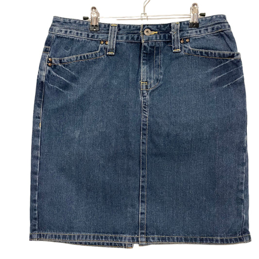 Denim Skirt Mid Length Tommy Hilfiger Straight Blue. Size 14