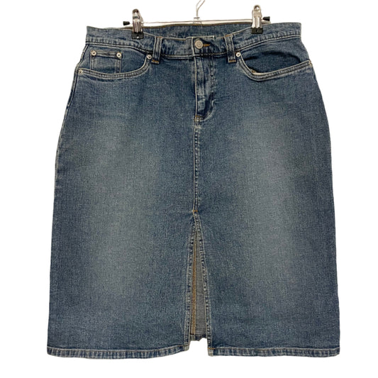 Vintage Denim Skirt Mid Length Old Navy Blue Jeans Size 16