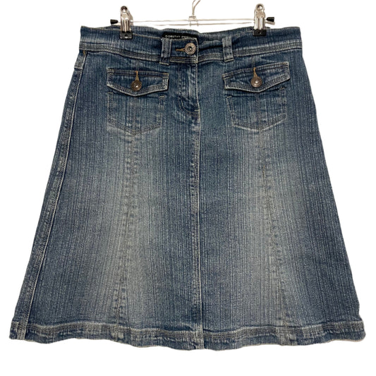 Denim Skirt Mid Length Dorothy Perkins A Line Mid Wash Size 14