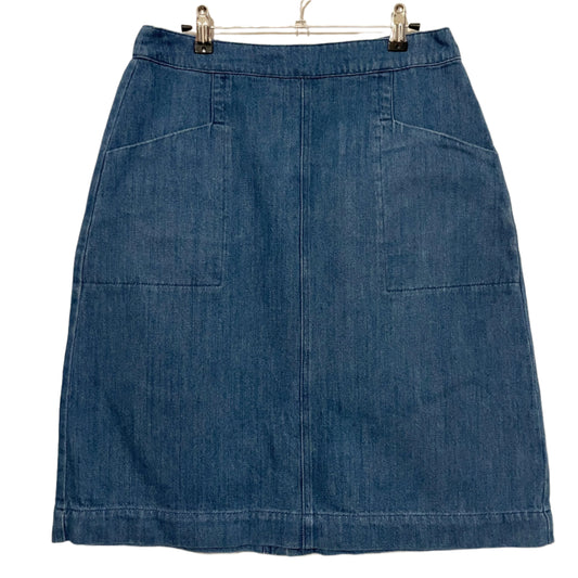 Denim Skirt Mid Length Seasalt Cornwall Blue. Size 12