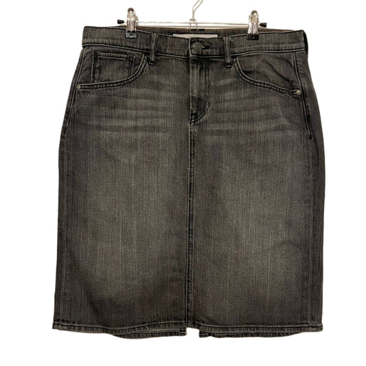 Denim Skirt Mid Length Old Navy Grey Size 14 for Effortless Style