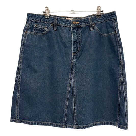 Denim Skirt Mid Length Faded Glory Blue Size 14 for Effortless Style