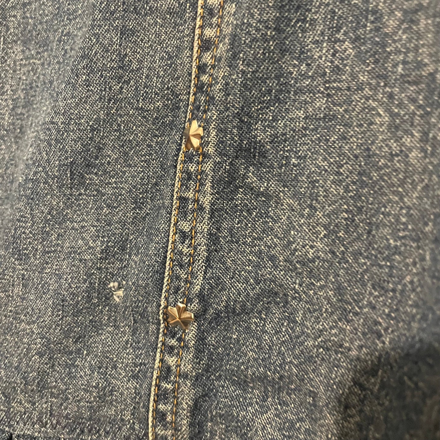 Denim Skirt Mid Length Covington Ruffle Fit and Flare Size 12