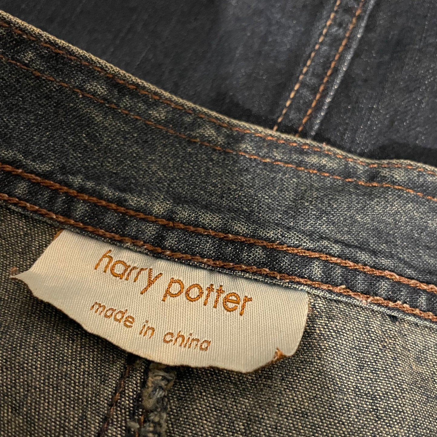 Denim Skirt Maxi Harry Potter Straight Blue Size 12 Vintage Style