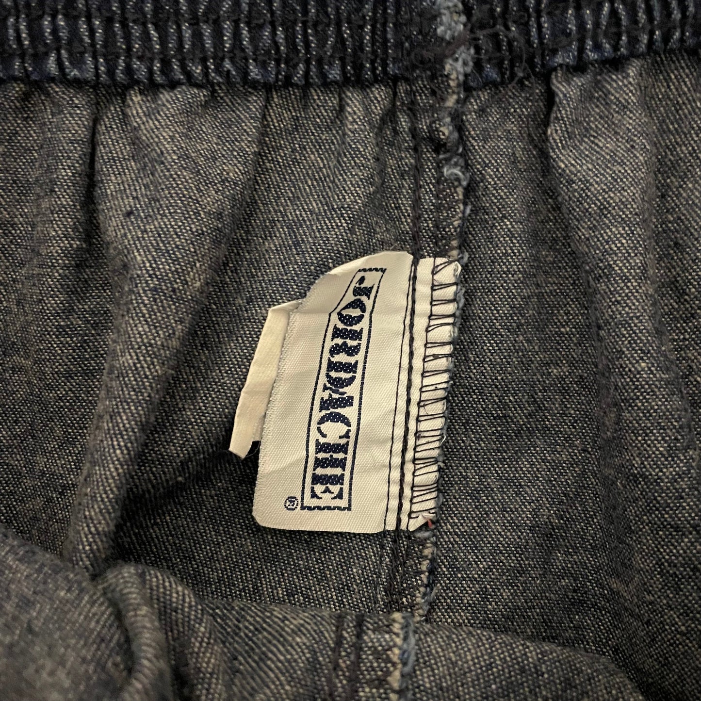 Denim Skirt Mid Length Jordache Elasticated Blue. Size 16