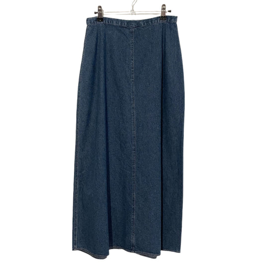 Denim Skirt Maxi Woolrich Dark Blue Size 8 Vintage Classic