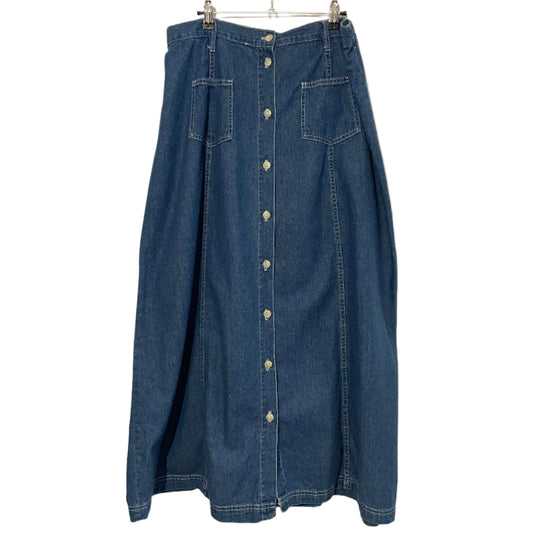 Denim Skirt Maxi Rebel Plus Blue Pockets. Size 18