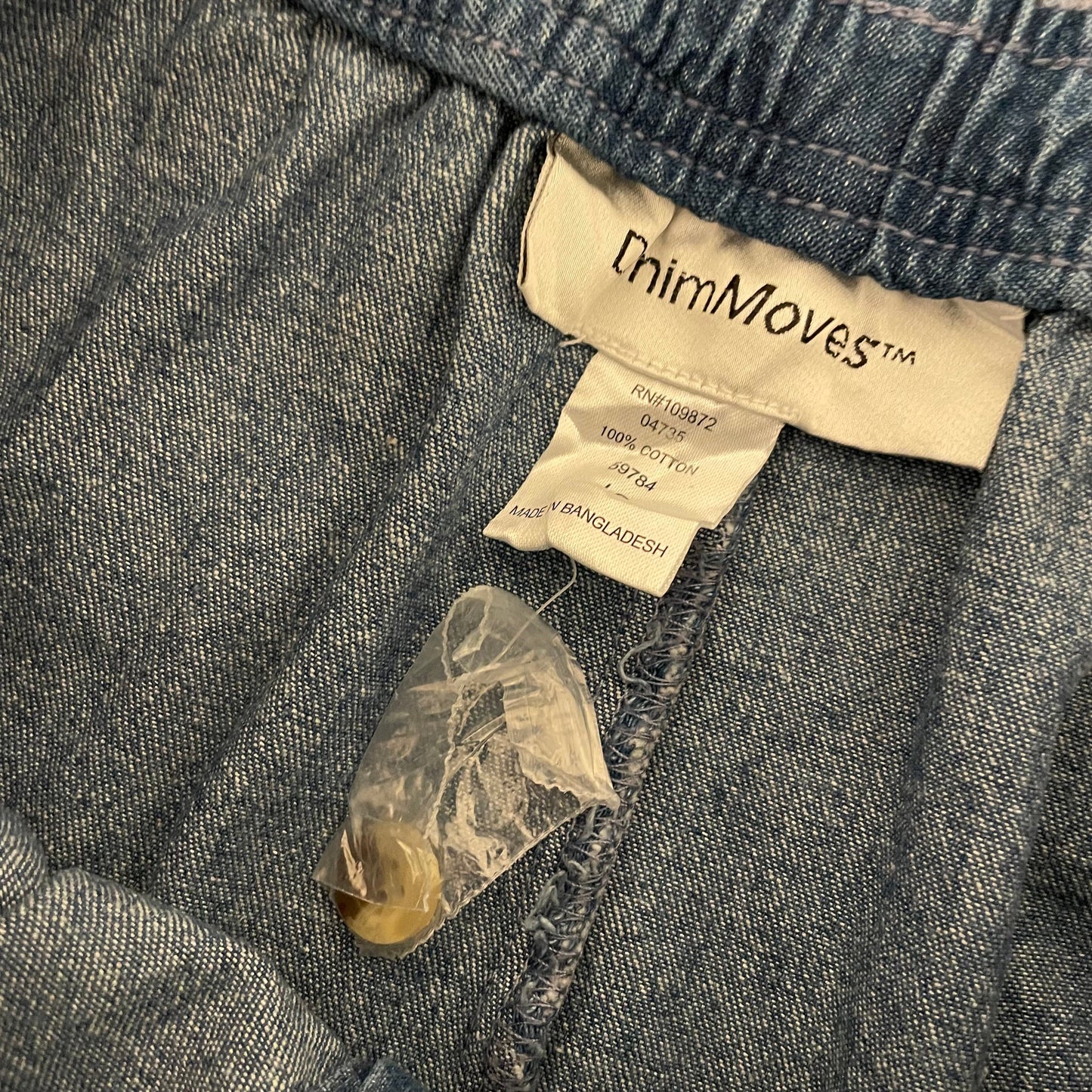 Denim Skirt Mid Length Denim Moves Flared Blue Button Size 10 Vintage