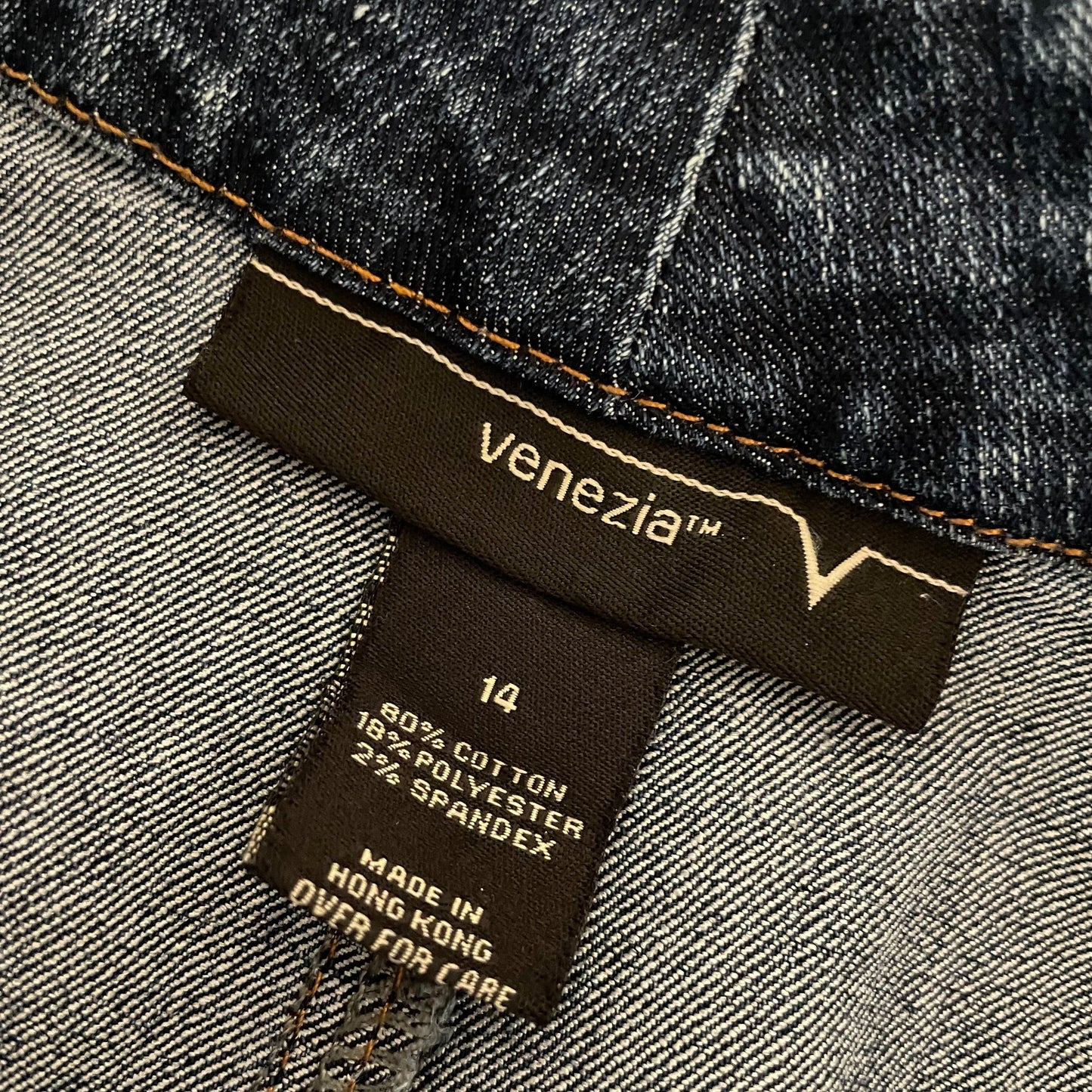 Denim Skirt Mid Length Venezia Straight 100% Cotton Size 16-18