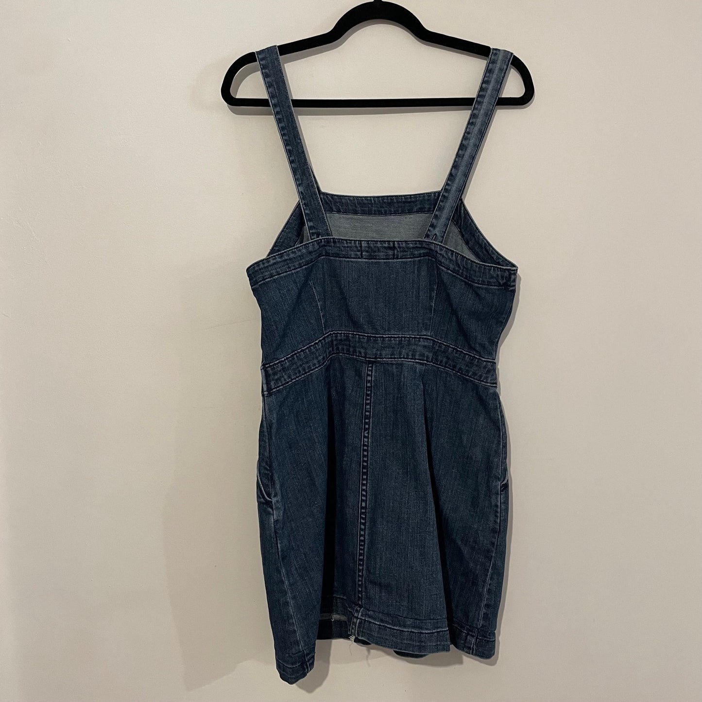 Denim Pinafore Dress Universal Threads Dark Blue Vintage Style