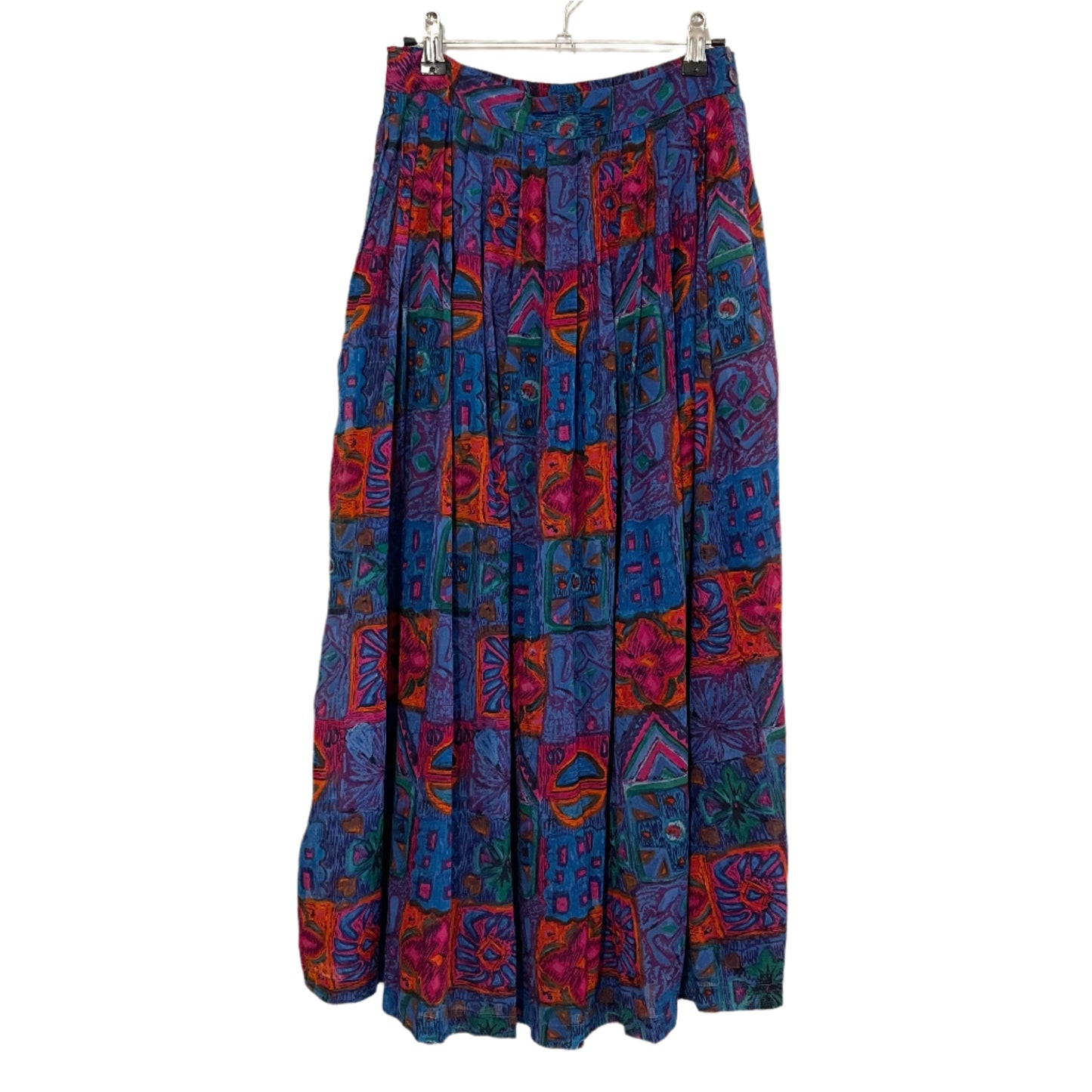 Skirt Vintage Dorothy Perkins Abstract Pattern Blue and Pink