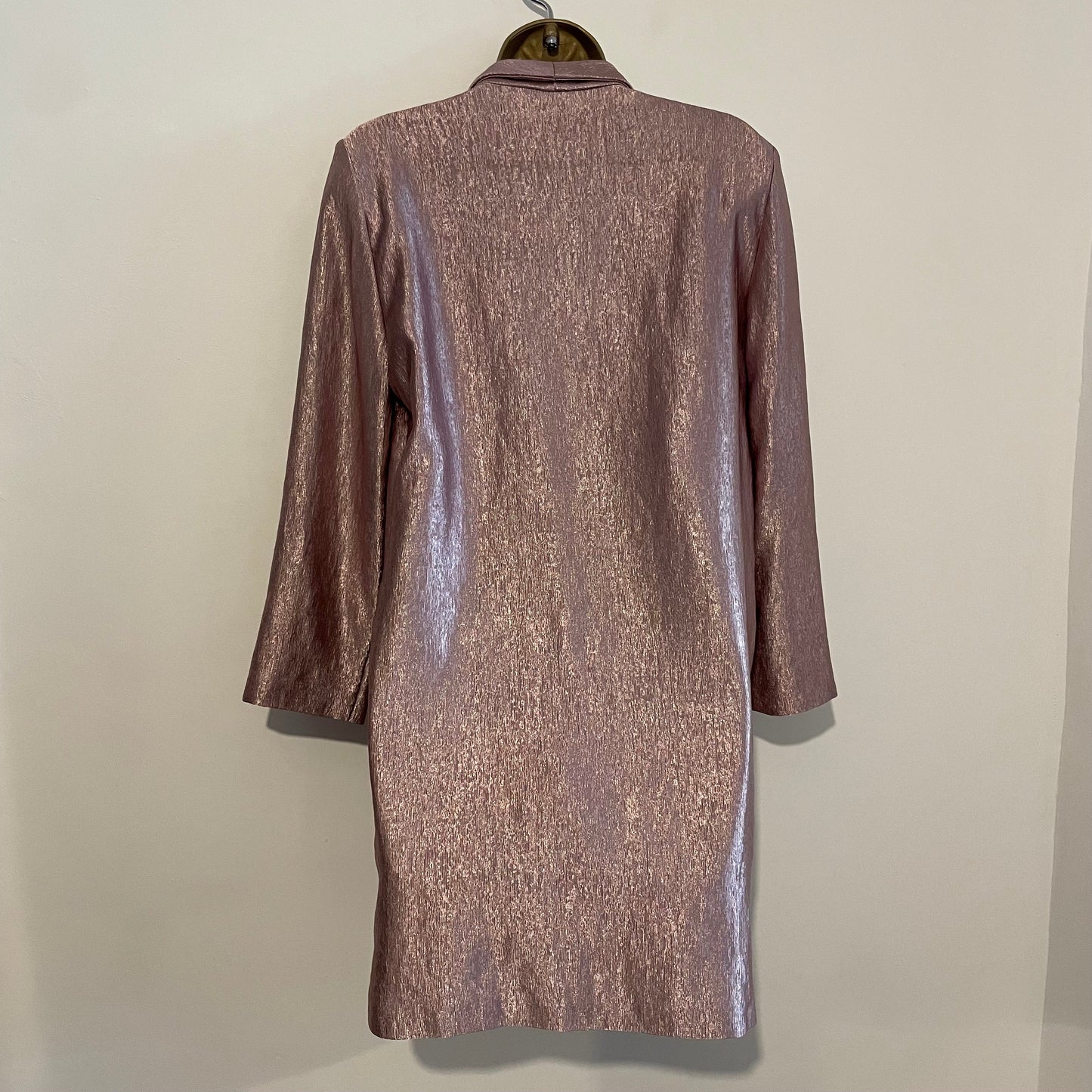 Vintage Topshop Pink Metallic Double Breasted Blazer Jacket