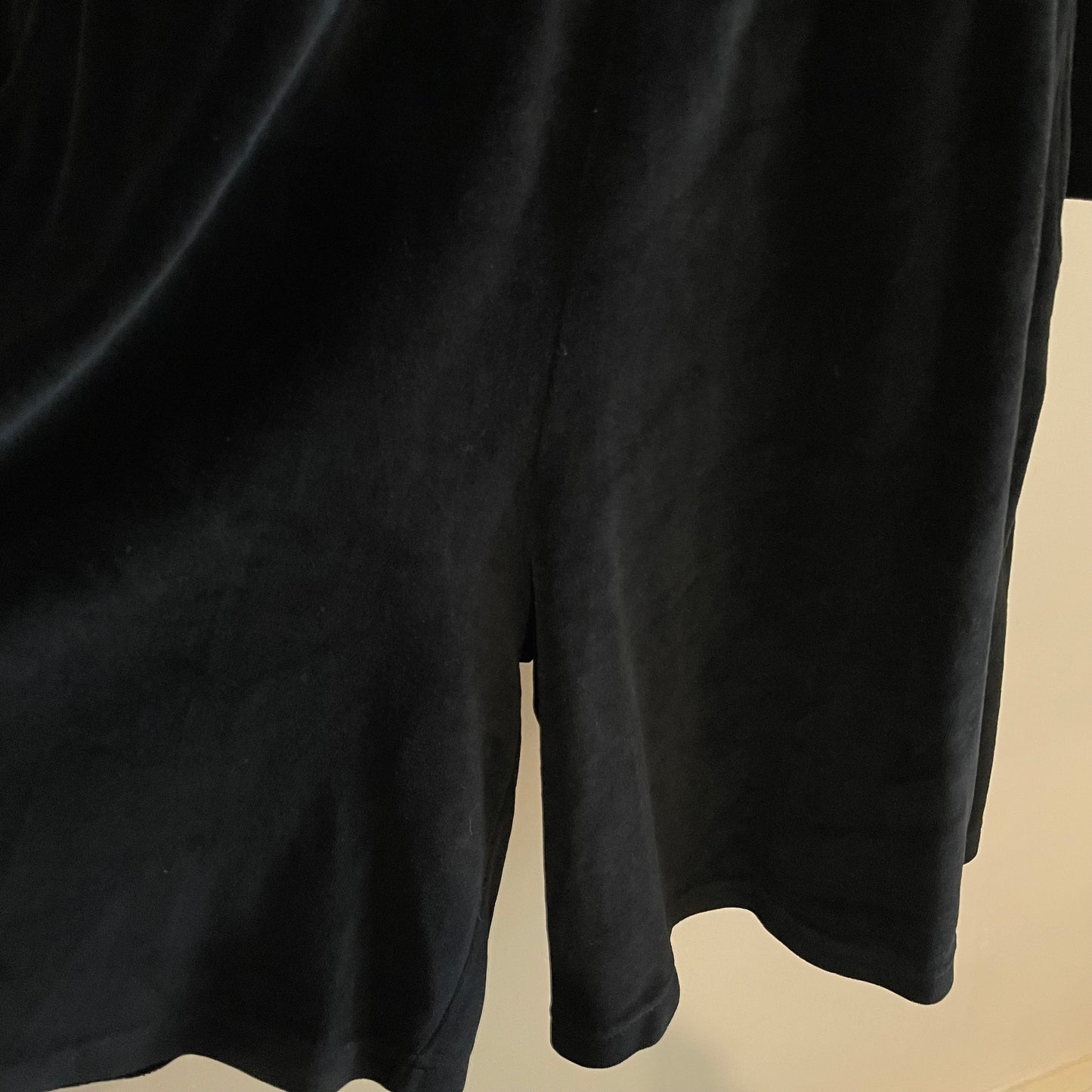 Vintage Liz Claiborne Black Velvet Long Sleeve Playsuit