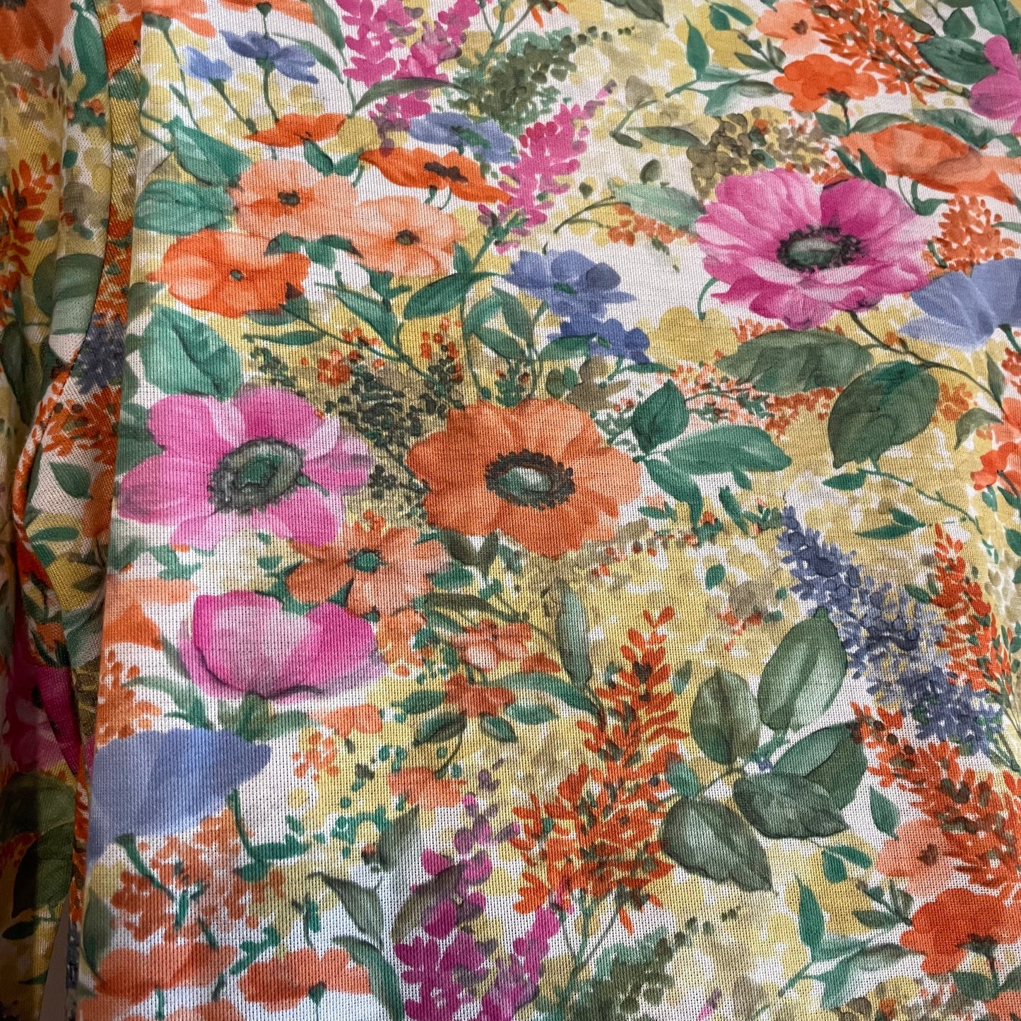 Vintage Deenie Dress 100% Polyester Multicoloured Floral Maxi