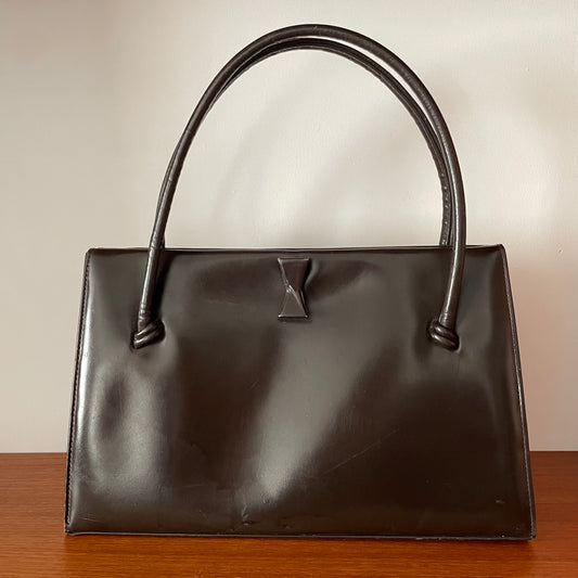 Brown Leather Waldybag In Flawless Condition By Wald & Co
