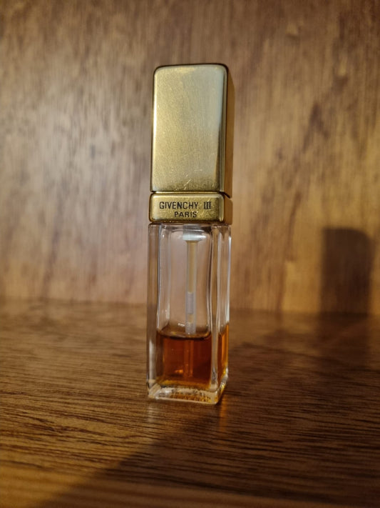 Vintage Givenchy III 7.5ml Miniature Pefume. Quarter Left