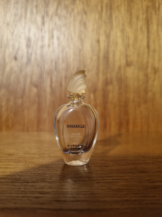 Vintage Amarige Perfume Bottle by Givenchy, 1.07oz Empty. Collectors Perfume Scent Fragrance