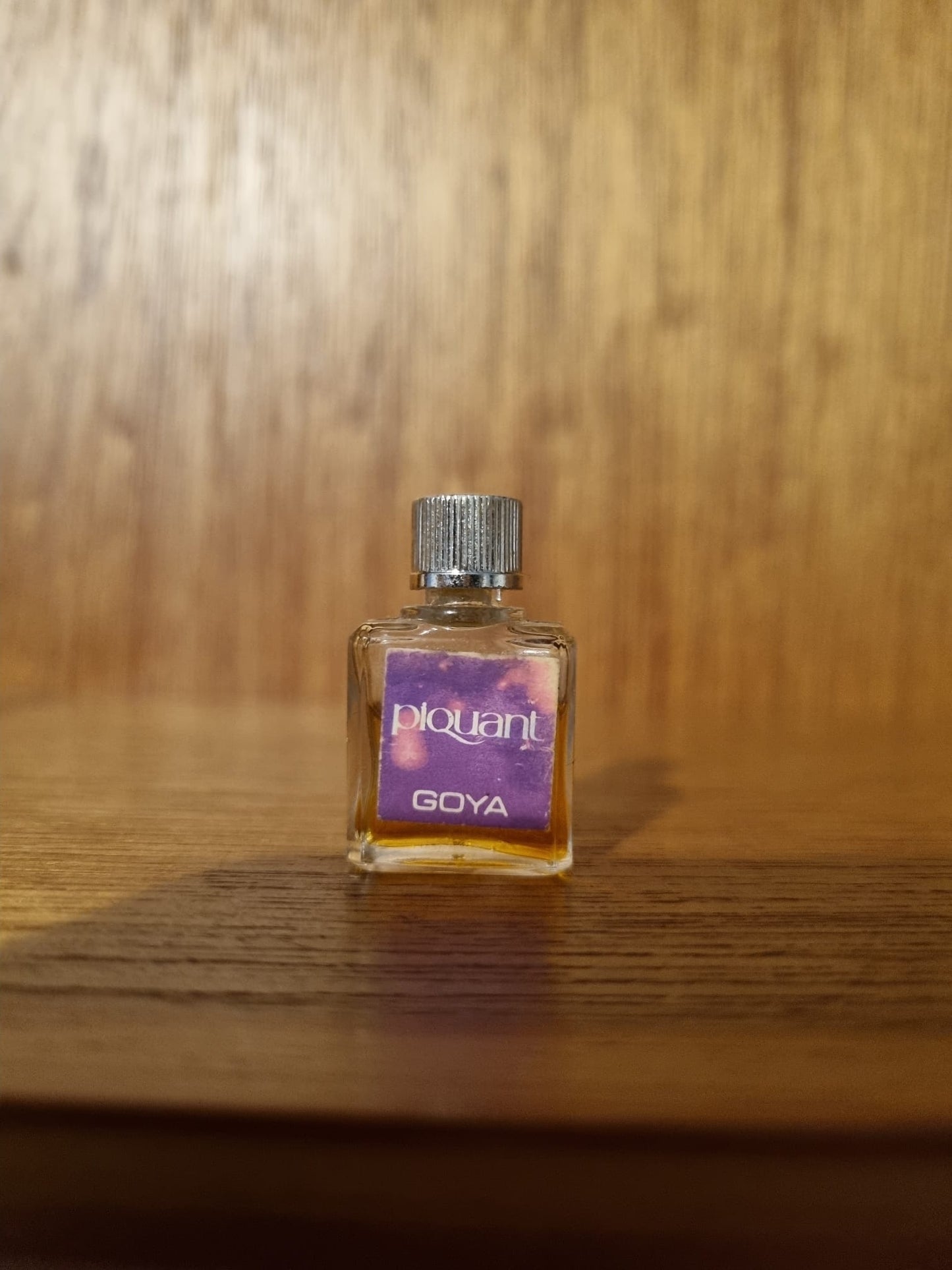 Vintage Tiny Piquant Goya 1.7ml Perfume. Over 1/2 Full Bottle