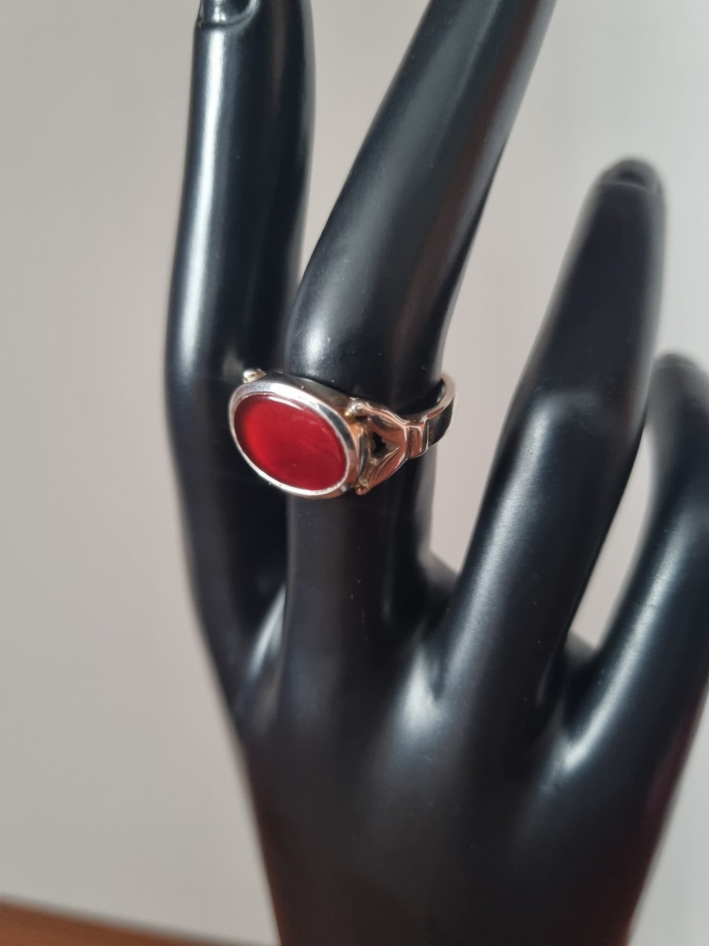 Antique Vintage Carnelian Turkish signet ring SEZGIN