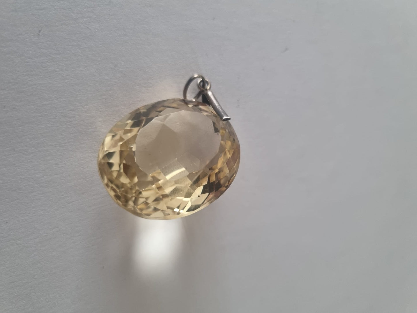 Antique Vintage Citrine Orb Pendant