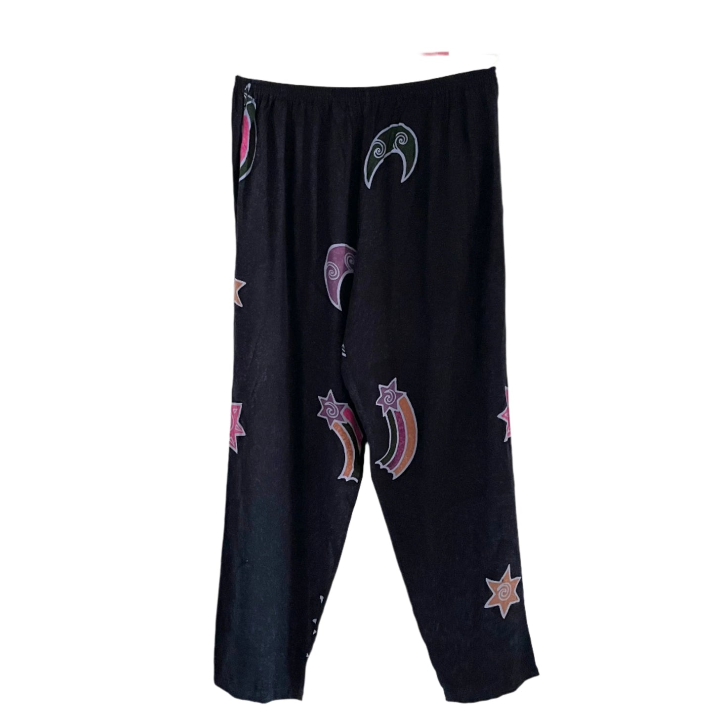 Vintage 90s Origin Moon and Stars Navy Elasticated Waist Trousers