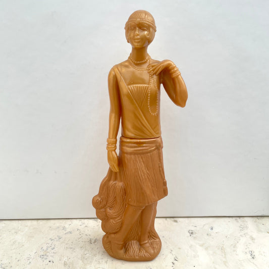 Vintage Avon Flapper Charleston Girl Sweet Honesty Figure Eau De Toilette Bottle. 50ml. U2967. Empty