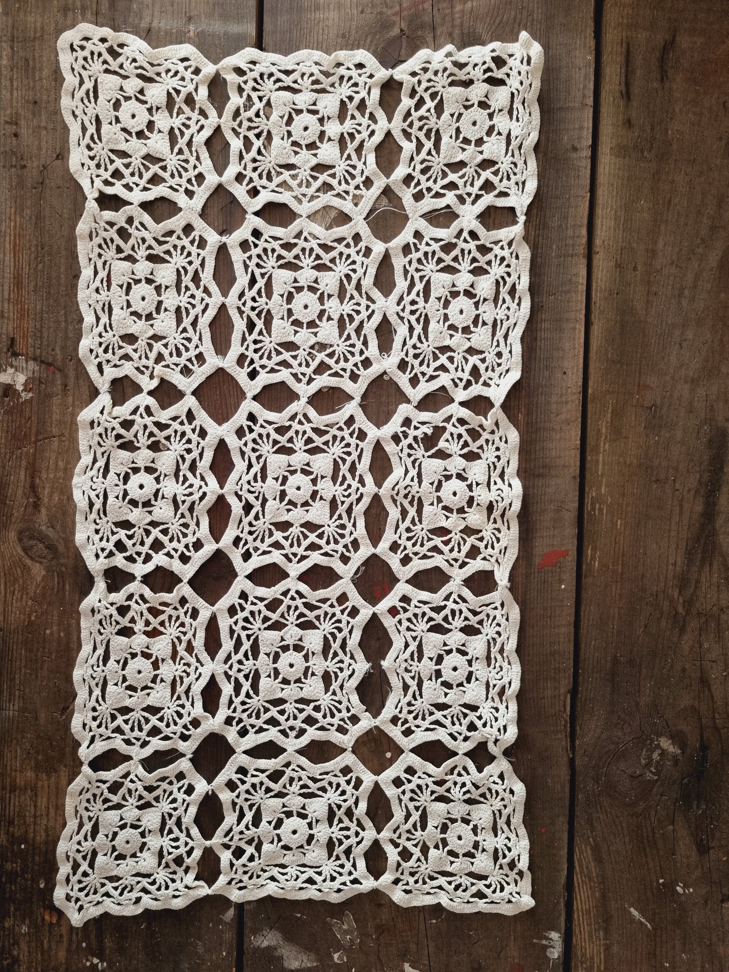 Vintage Cream Extra Large Rectangular Doily