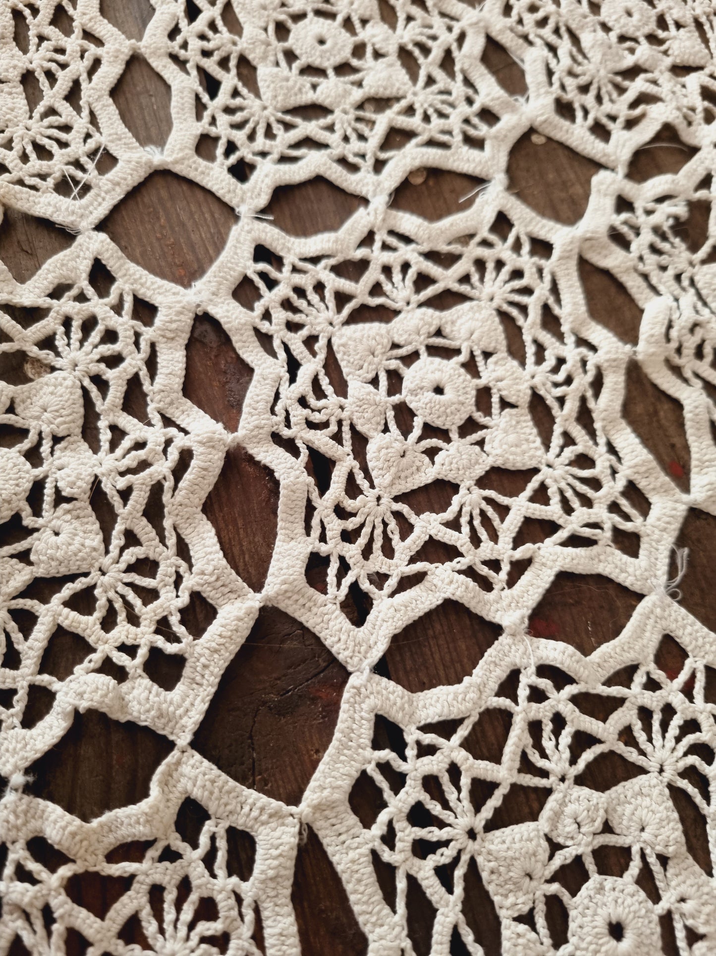 Vintage Cream Extra Large Rectangular Doily