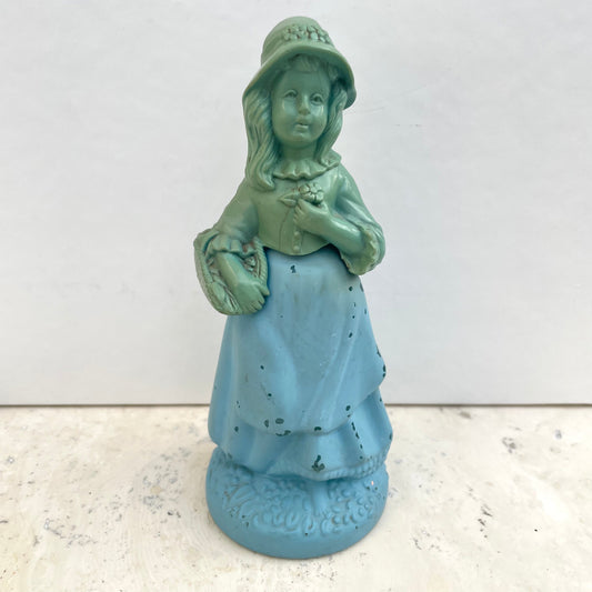 Vintage Avon Little Girl Blue Figure Perfume Bottle 90ml Empty