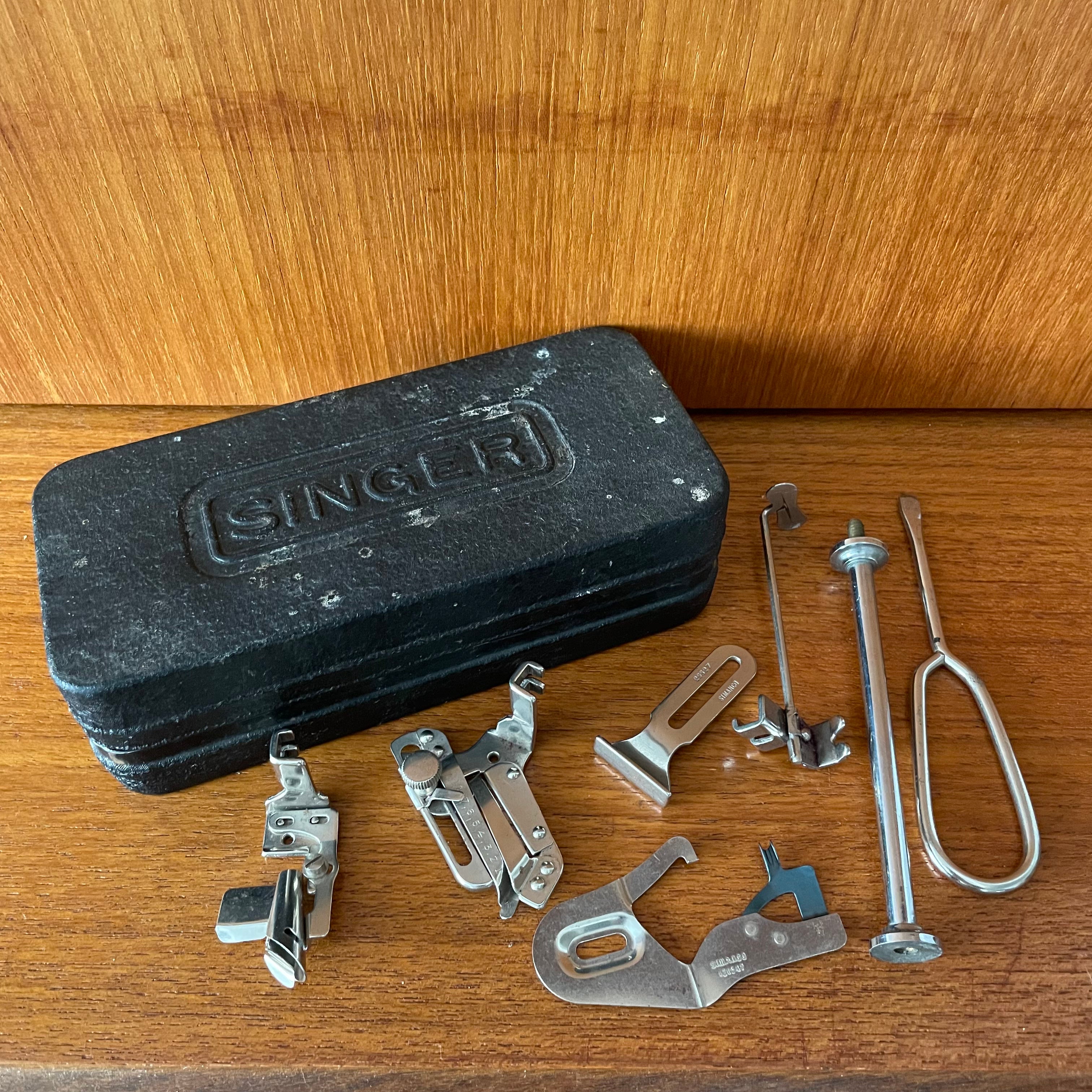 Singer Sewing Machine Box and Accessories. For Haberdashery, Sewing, S ...