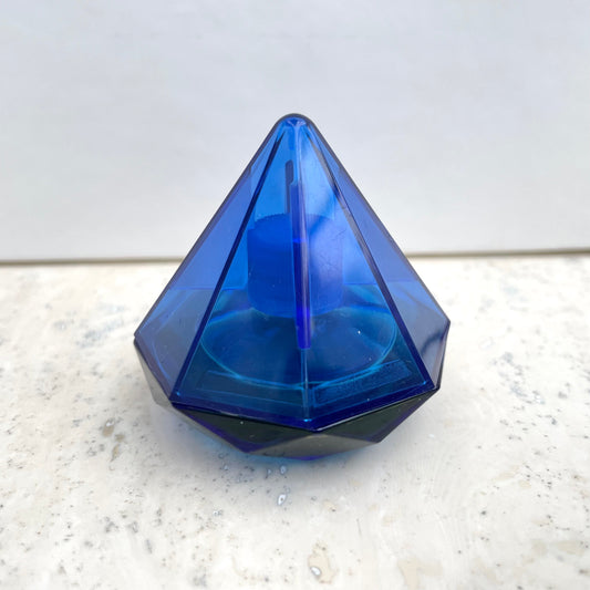 Vintage Avon Occur! Eau De Toilette. G2177. 15ml Blue Perfume Bottle. Crystal Shape.