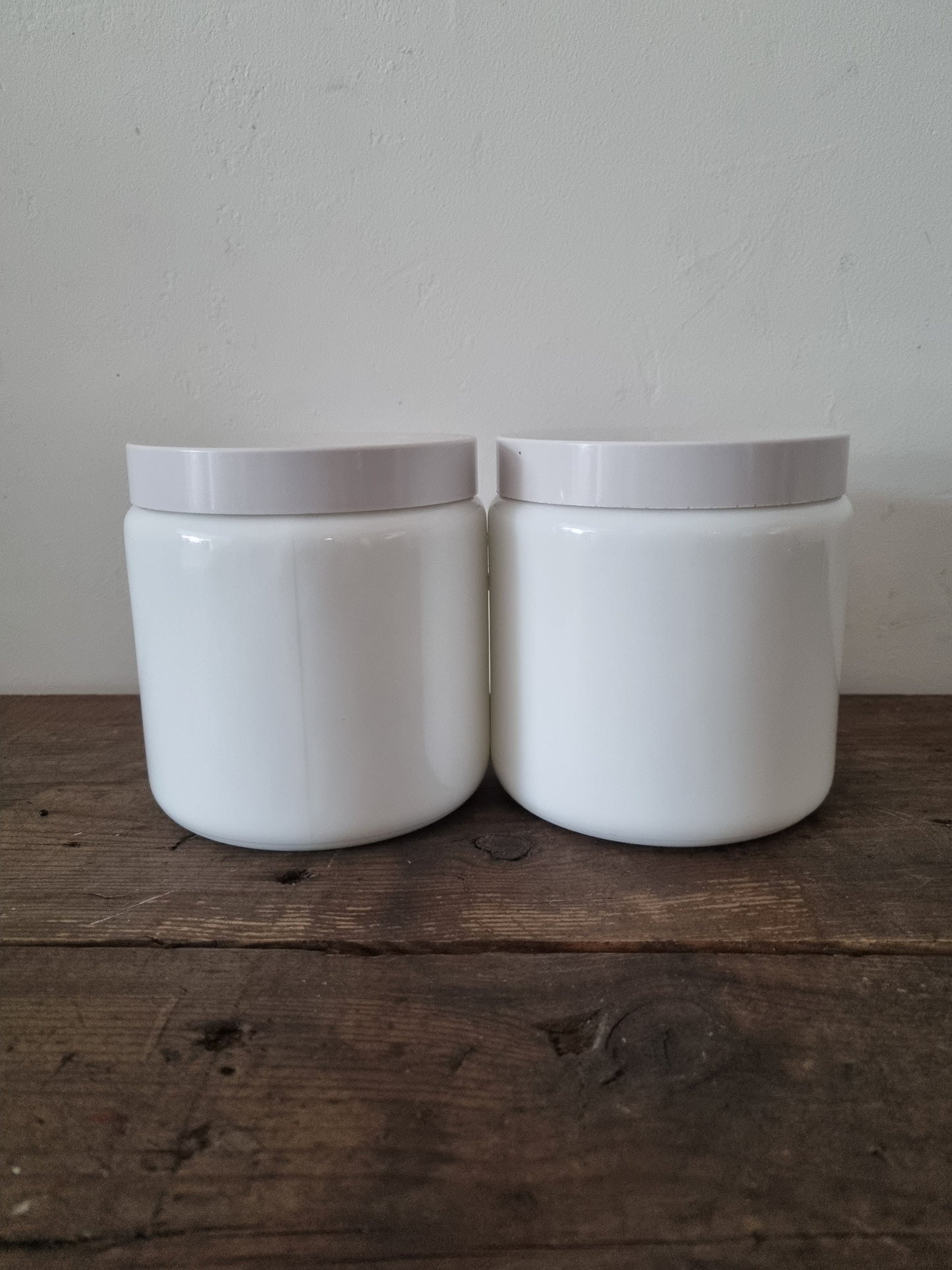 Tea And Coffee Vintage CLP Milk Glass Jars