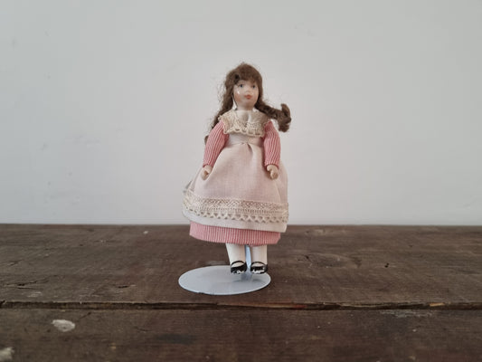 Little Life Figure Girl in Dress with Porcelain Face