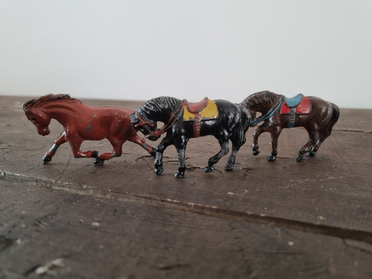 Three  Metal Horses