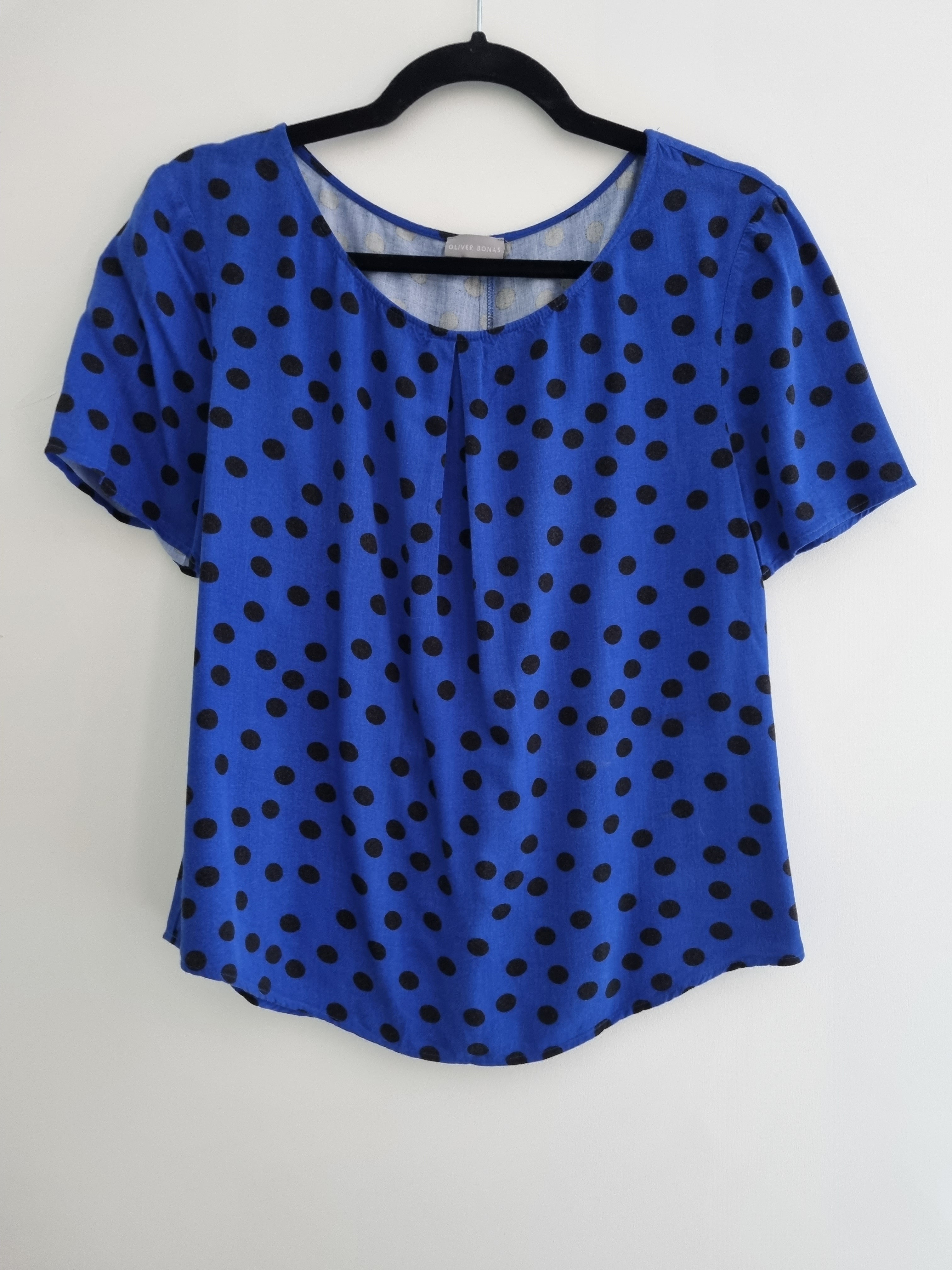 Preloved Blue Polka Dot T-Shirt (UK12) – Vintage Appreciation Society