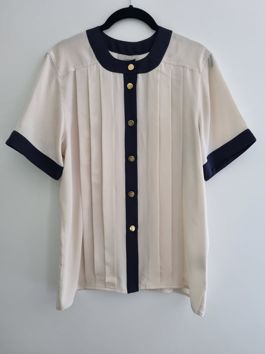 Aquascutum of London Contrast Blouse (UK14-16)