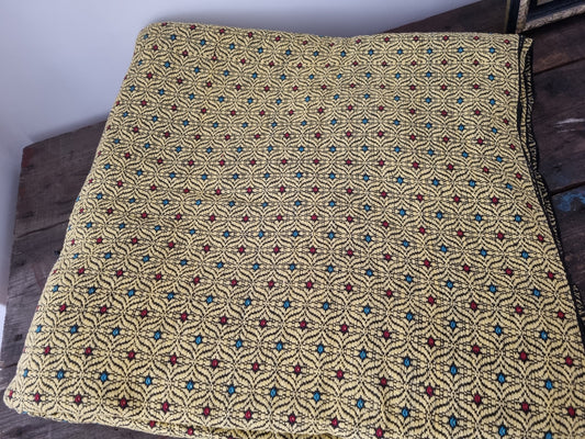 Genuine Vintage 70s Yellow Off Roll Fabric