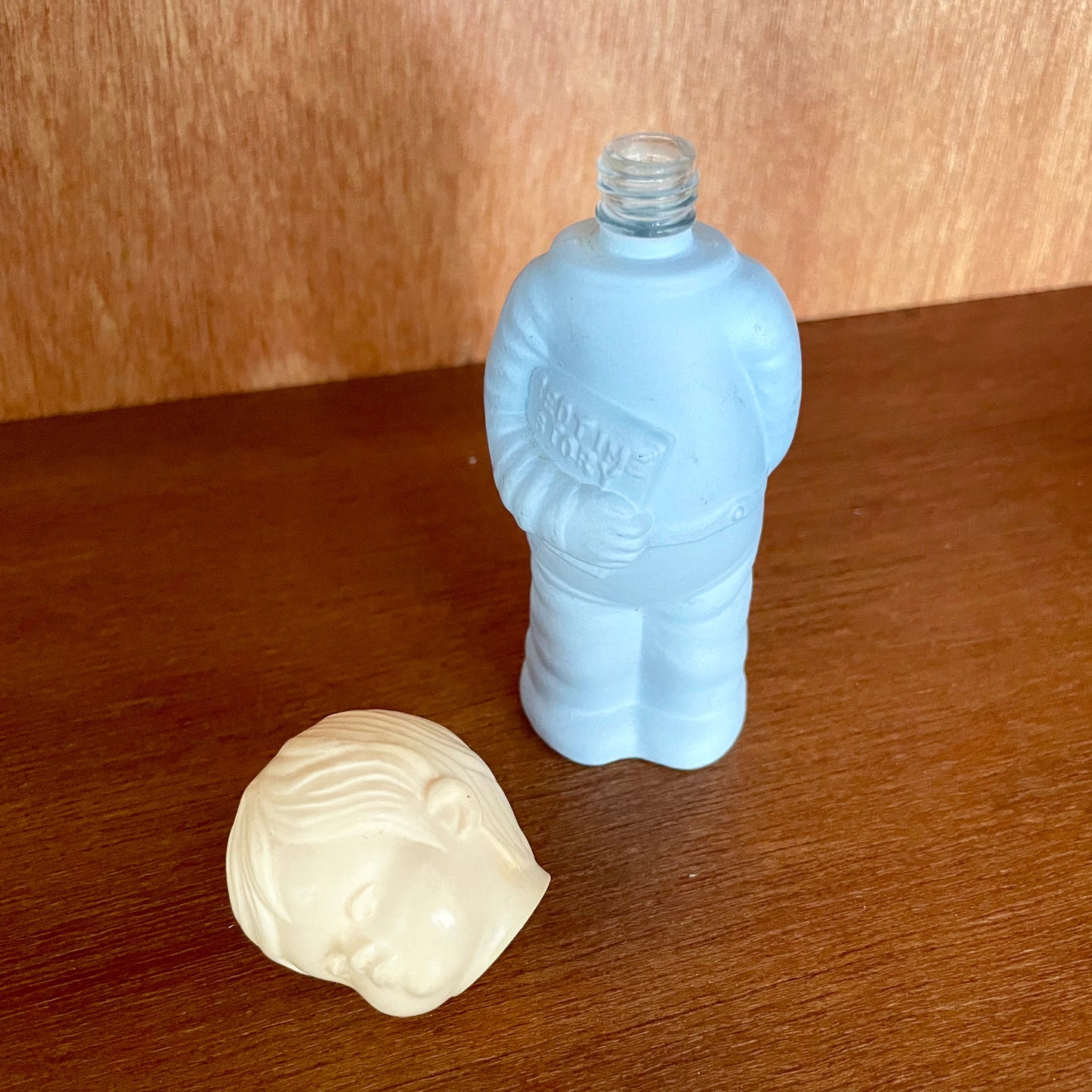 Vintage Avon Sweet Dreams Little Boy Blue Figure in Pyjamas with Teddy 1979-80.
