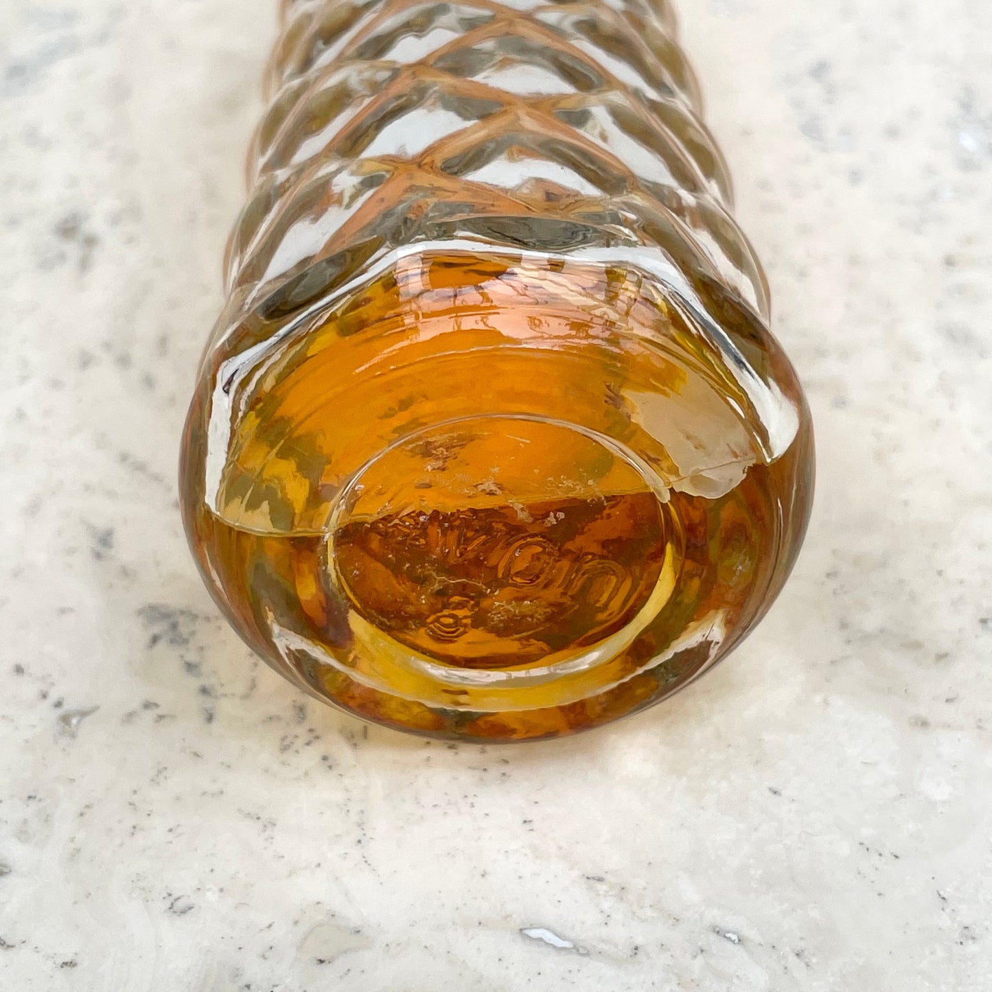 Vintage Avon Unforgettable Glass Perfume Bottle. 50% Full.