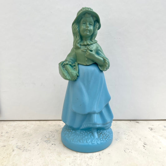 Vintage Avon Little Girl Blue Figure Perfume Bottle 90ml Empty