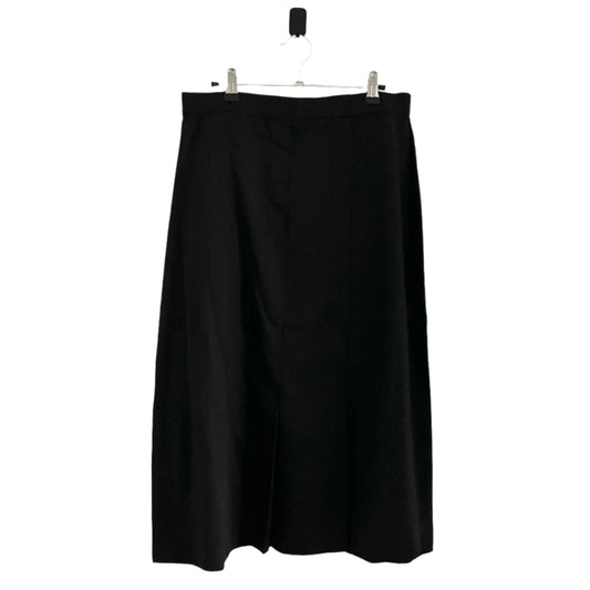 Vintage Classic Black Pleated Pencil Skirt for Timeless Elegance
